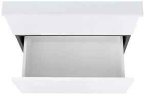 Biało-antracytowa wisząca szafka bez umywalki 60x52 cm Wisla – Støraa