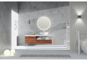 Lustro ścienne z oświetleniem ø 60 cm Luna – Mirrors and More