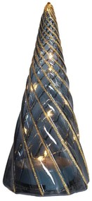 Czarna dekoracja świetlna na baterie ø 9,5 cm Vilma Tree – Sirius