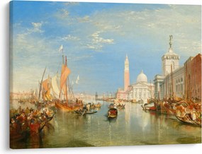 Obraz - Joseph Mallord William Turner, Venice the Dogana and San Giorgio Maggiore, reprodukcje (70x50 cm)