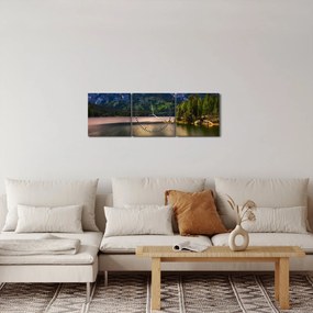 Obraz - Park Narodowy Grand Teton (z zegarem) (90x30 cm)