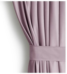 Jasnoróżowa aksamitna zasłona częściowo zaciemniająca (dimout) 140x270 cm Eyelets – Restilo