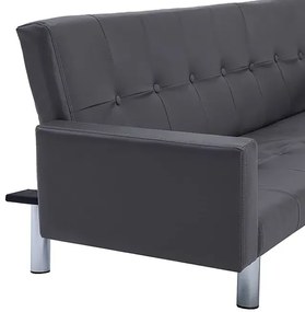 Rozkładana sofa Nesma 2X z podłokietnikami - szara