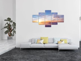 Obraz - Zachód słońca ponad chmurami (125x70 cm)