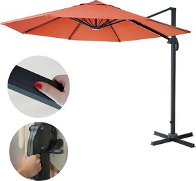 Parasol do sygnalizacji świetlnej MCW-A96 I okrągły,  terakota bez stojaka