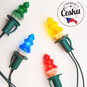 Lampki choinkowe Choinka kolorowy, 12 żarówek
