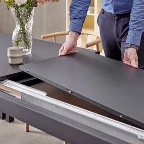 Rozkładany stół z czarnym blatem 96x160 cm Join by Hammel – Hammel Furniture
