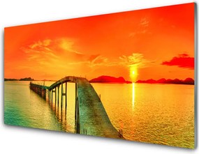 Panel Szklany Most Wiszący nad Zatoką