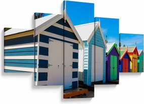 Obraz - Brighton Beach, Melbourne, Australia (125x70 cm)
