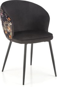 Krzesło z podłokietnikami K506 z wzorem z tyłu oparcia