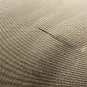 Obraz miasta w chmurach (z zegarem) (90x30 cm)