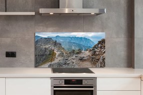 Szklany Panel Majestatyczne Pasmo Górskie