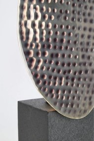 Antracytowa metalowa lampa stołowa z metalowym kloszem (wysokość 46 cm) Neev – Bizzotto