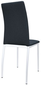 Krzesło tapicerowane ALAN stelaż biały Sawana 80