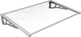 Zadaszenie KEPLER  z aluminium - 120*90*22cm - Srebrne