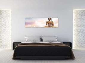 Obraz - Budda nadzorujący ziemię (170x50 cm)