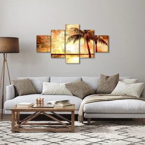 Obraz - Palmy na plaży (125x70 cm)
