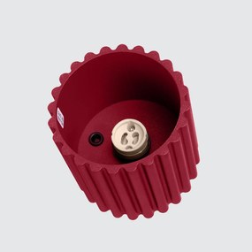 Plafon AURA 1 burgund GU10 ryflowany SOLLUX  LIGHTING