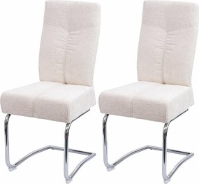 Krzesło do jadalni MCW-G56 (zestaw 2 sztuk),  kremowy