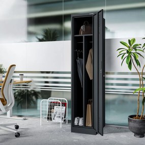 Szafka pracownicza metalowa antracytowa KACPER 1 Plus 400 x 1800 x 500 mm