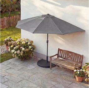 Parasol ogrodowy Lorca I,  270 cm antracytowy z podstawą