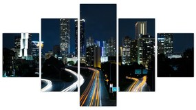 Obraz nocnej metropolii (125x70 cm)