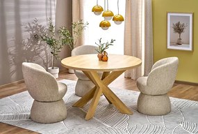 Nowoczesne beżowe krzesło obrotowe P3-K57