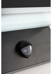 Rabalux 77115 zewnętrzna lampa ścienna LEDZaragoza, z czujnikiem, 9 W, IP54, czarna