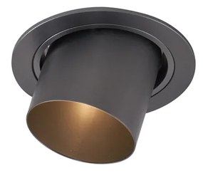 Nowoczesny podtynkowy reflektor GU10 50 mm okrągły, regulowany - Installa Nowoczesny Oswietlenie wewnetrzne