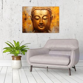 Obraz na szkle - Budda, obraz olejny (70x50 cm)