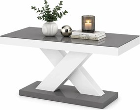 Praktyczna ława szaro - biały połysk R3-B19