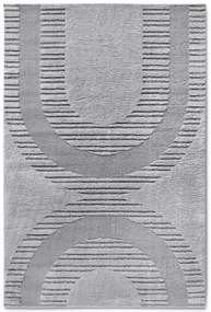 Dywan nowoczesny Gallery 3D  Geometryczny szary 200 cm x 280 cm