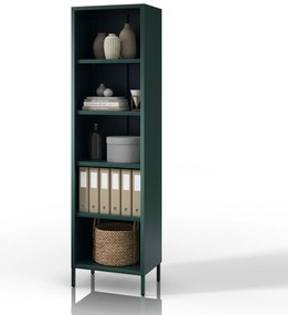 Regał na książki MARIO, 500 x 1800 x 350 mm, Modern: butelkowa zieleń