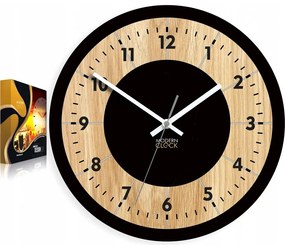 Zegar na ścianę nowoczesny efektowny okrągły cichy do kuchni salonu pokoju