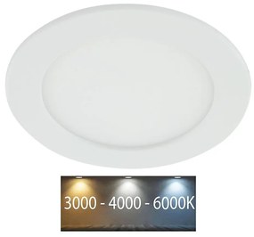 LED Łazienkowa oprawa wpuszczana LED/12W/230V 3000/4000/6000K IP44