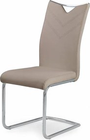 Minimalistyczne krzesło na płozach cappuccino F8-F87