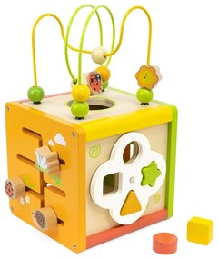 Viga drewniana kostka edukacyjna 5w1
