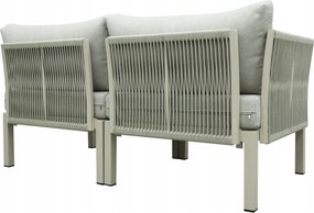 Modułowy zestaw mebli ogrodowych beżowy