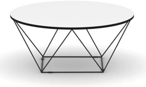 Okrągły stół konferencyjny WIRE, średnica 105 cm, biały