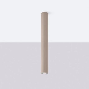 Plafon KARBON 60 taupe ryflowany SOLLUX  LIGHTING