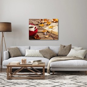 Obraz - Jesienna filiżanka herbaty (70x50 cm)