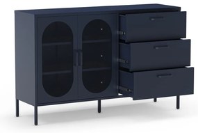 Ciemnoniebieska komoda 140x90 cm Diora – Marckeric