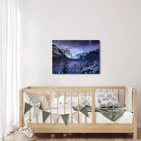 Obraz zimowego górskiego krajobrazu (70x50 cm)
