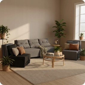 Zestaw KIMO funkcja spania sofa fotele FamilyMeble zielony Twisster sztruks