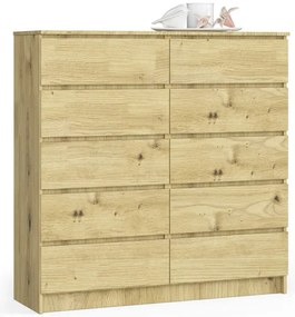 Wysoka komoda do salonu dąb artisan B3-W48