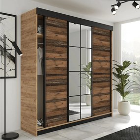 Szafa Przesuwna LAMARO 200 Dąb Craft/Old Style