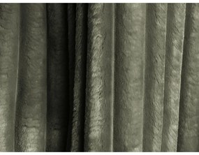 Zielona sztruksowa rozkładana sofa ze schowkiem 266 cm Kini – Makamii