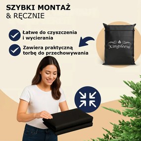 Ochronna plandeka na zestaw piwny BEER COVER, 180x90x74cm, antracytowa Kingsleeve