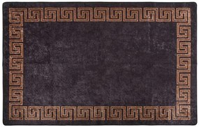 Nowoczesny czarny dywan 80x150 cm T3-G71