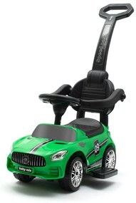 Baby Mix Odpychacz dla dzieci z dźwiękiem i prowadnicą Racer, zielony